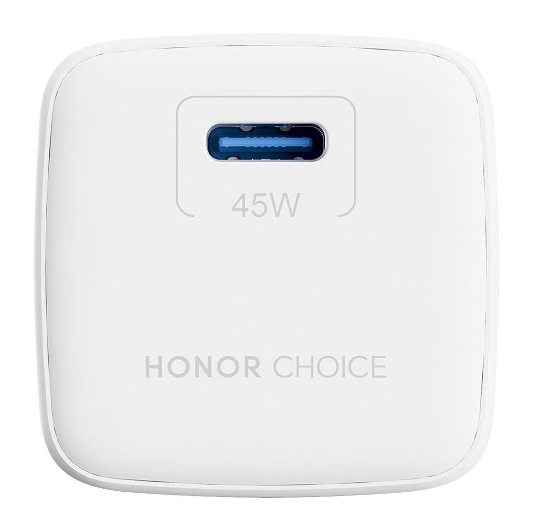 Honor Choice CP045E USB-C Cable Wall Charger, 45W, 3A, 1 x USB-C, White 5504ALHP