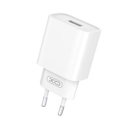 Netværksoplader med USB-C kabel XO Design CE02D, 18W, 3A, 1 x USB-A, Hvid