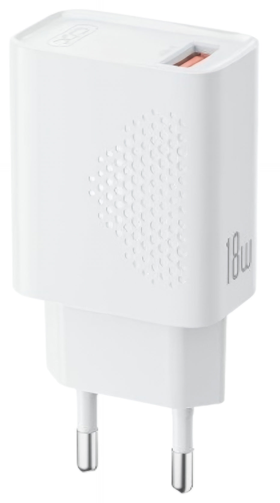 Netværksoplader med USB-C kabel XO Design L159, 18W, 3A, 1 x USB-A, Hvid