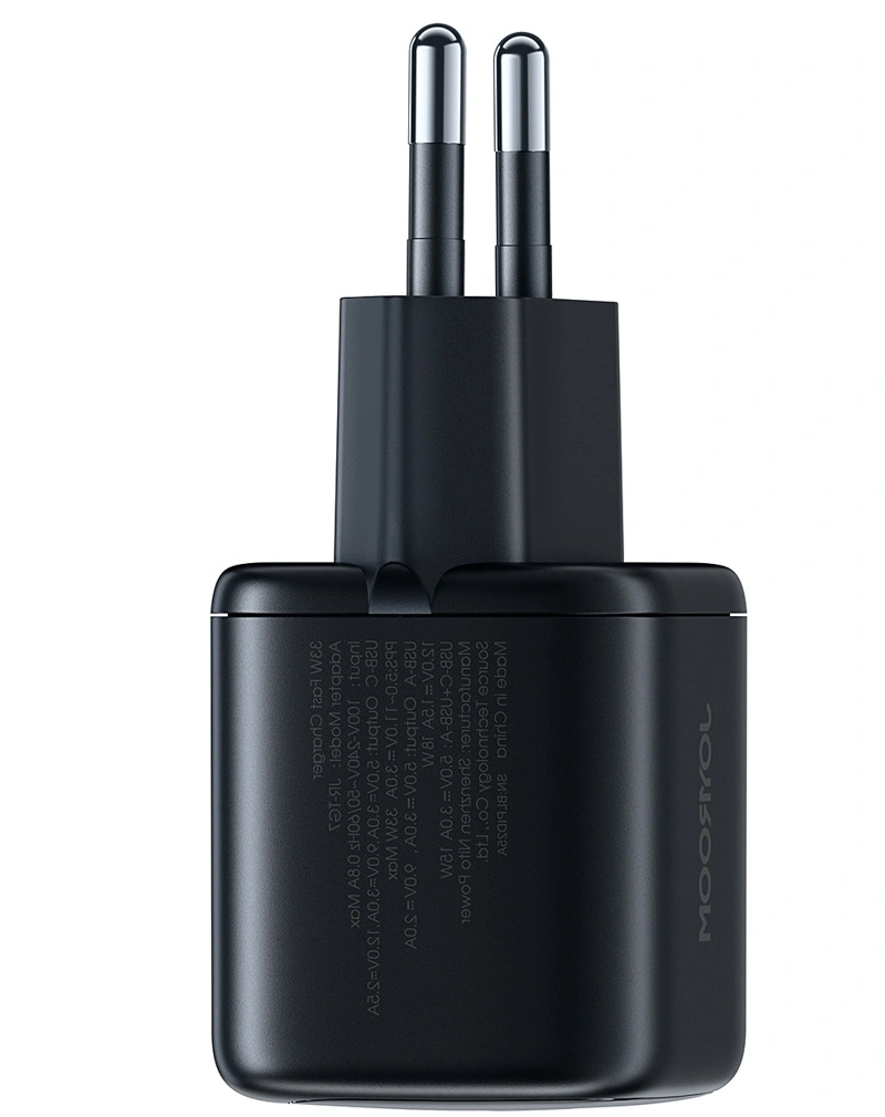 Netoplader med USB-C-kabel Joyroom JR-TG7, 33W, 3A, 1 x USB-A - 1 x USB-C, Sort