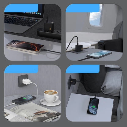 Netværksoplader med USB-C kabel Dudao A28C, 45W, 3A, 1 x USB-C, Hvid