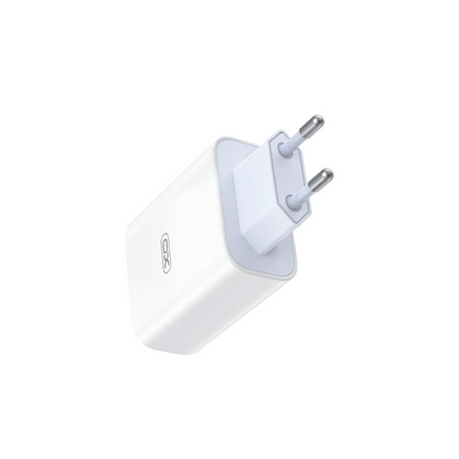 Netværksoplader med USB-C kabel XO Design L164, 30W, 1 x USB-A, Hvid