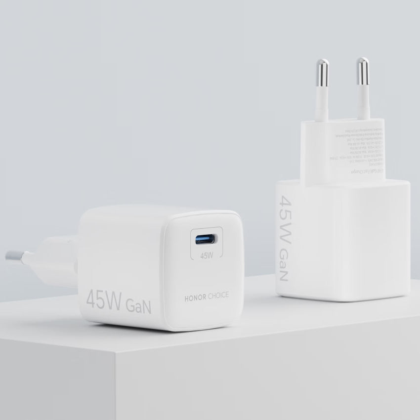 Honor Choice CP045E USB-C Cable Wall Charger, 45W, 3A, 1 x USB-C, White 5504ALHP