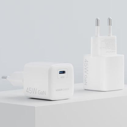 Honor Choice CP045E USB-C Cable Wall Charger, 45W, 3A, 1 x USB-C, White 5504ALHP