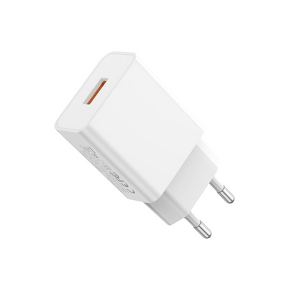 Netoplader med microUSB-kabel XO Design L127, 18W, 3A, 1 x USB-A, Hvid