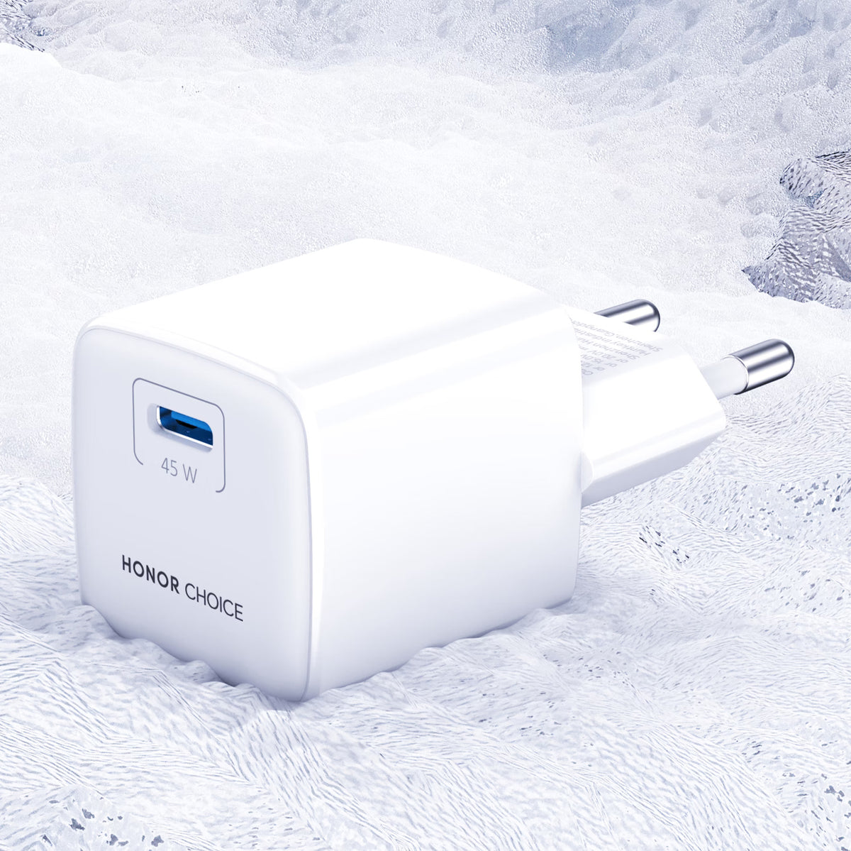 Honor Choice CP045E USB-C Cable Wall Charger, 45W, 3A, 1 x USB-C, White 5504ALHP