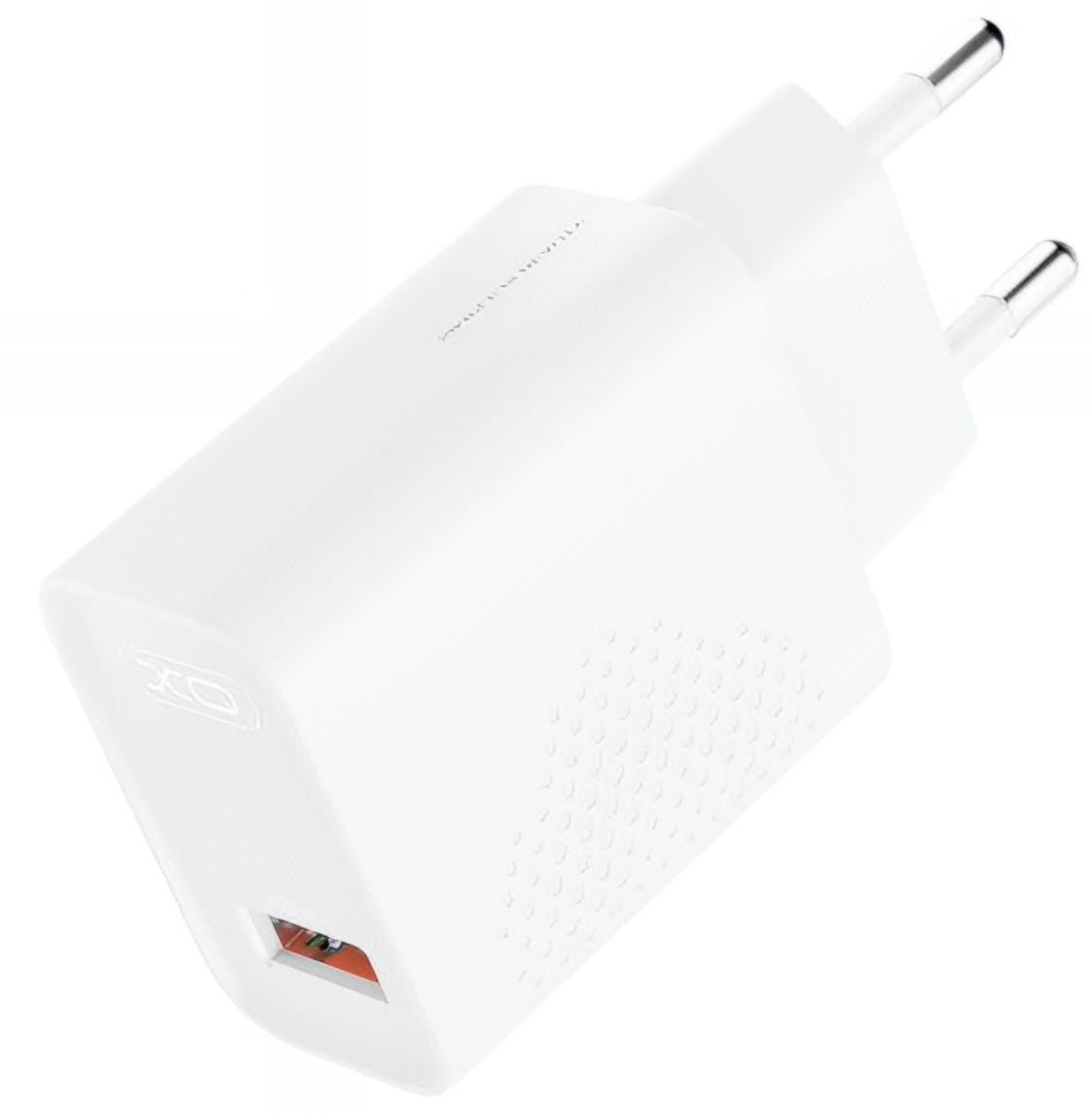 Netværksoplader med USB-C kabel XO Design L159, 18W, 3A, 1 x USB-A, Hvid