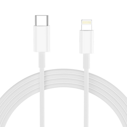 Netoplader med Lightning-kabel Tech-Protect NCA20, 20W, 3A, 1 x USB-A - 1 x USB-C, Hvid