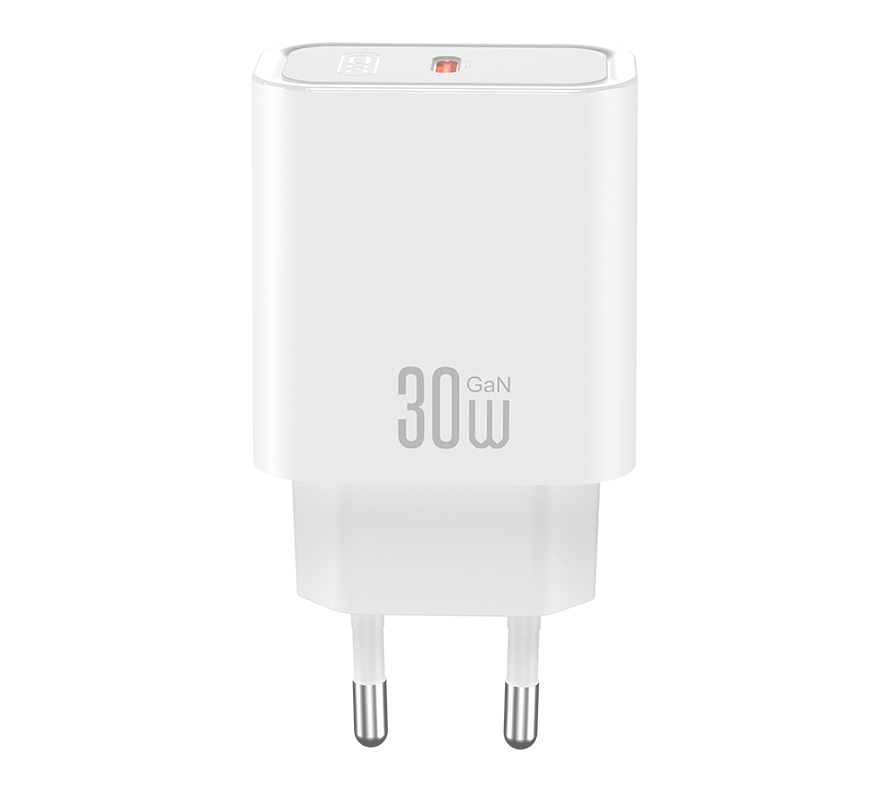 Netoplader med USB-C-kabel XO Design CE41, 30W, 3A, 1 x USB-C, Hvid