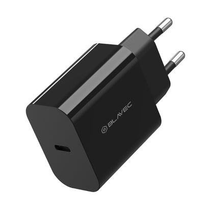 Netværksoplader med USB-C Kabel Blavec BC-7, 45W, 3A, 1 x USB-C, Sort