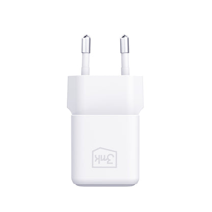 Netværksoplader med USB-C kabel 3MK Hyper, 25W, 3A, 1 x USB-C, Hvid