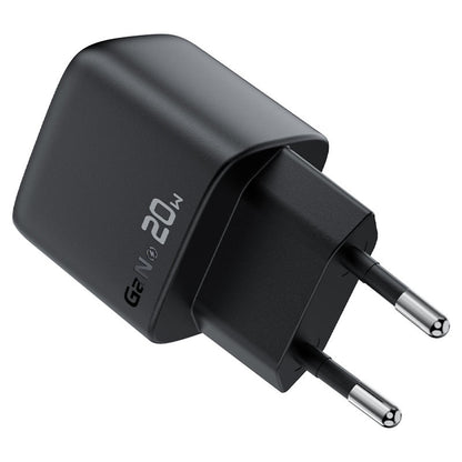 Netværksoplader med USB-C kabel Acefast A113 Display, 20W, 3A, 1 x USB-C, Sort