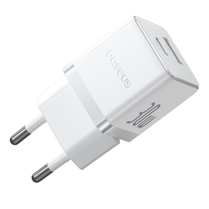 Netværksoplader med USB-C kabel Baseus Palm, 30W, 3A, 1 x USB-A - 1 x USB-C, Hvid P1011160A213-01