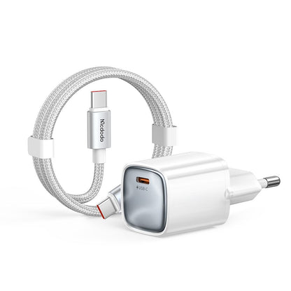 Netoplader med USB-C-kabel Mcdodo Nano CH-8263, 65W, 3,25A, 1 x USB-C, Hvid