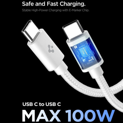 Netværksoplader med USB-C kabel Spigen EE451EU Essential, 45W, 3A, 1 x USB-C, Hvid ACH09473