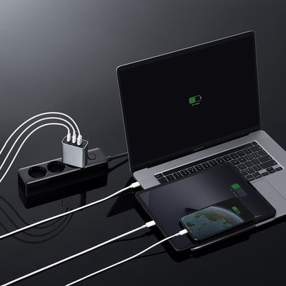 Cuktech Netoplader, 65W, 3,25A, 1 x USB-A - 2 x USB-C, Hvid CUK0A15CEUSL
