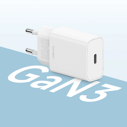 Cuktech HA716C netadapter, 20W, 3A, 1 x USB-C, hvid