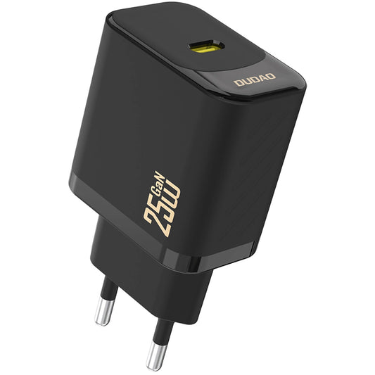 Netværksoplader Dudao A27, 25W, 3A, 1 x USB-C, Sort