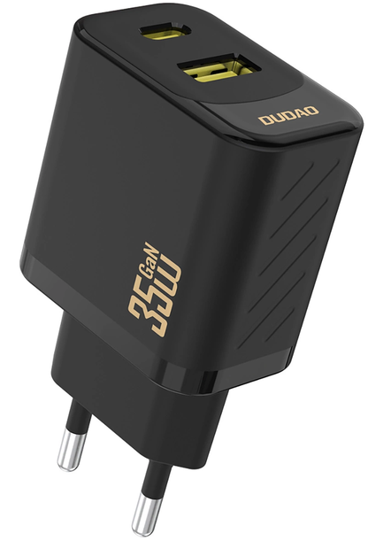 Dudao A27 Max Netoplader, 35W, 1 x USB-A - 1 x USB-C, Sort