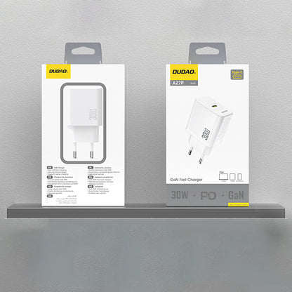 Netværksoplader Dudao A27P, 30W, 3A, 1 x USB-C, Hvid