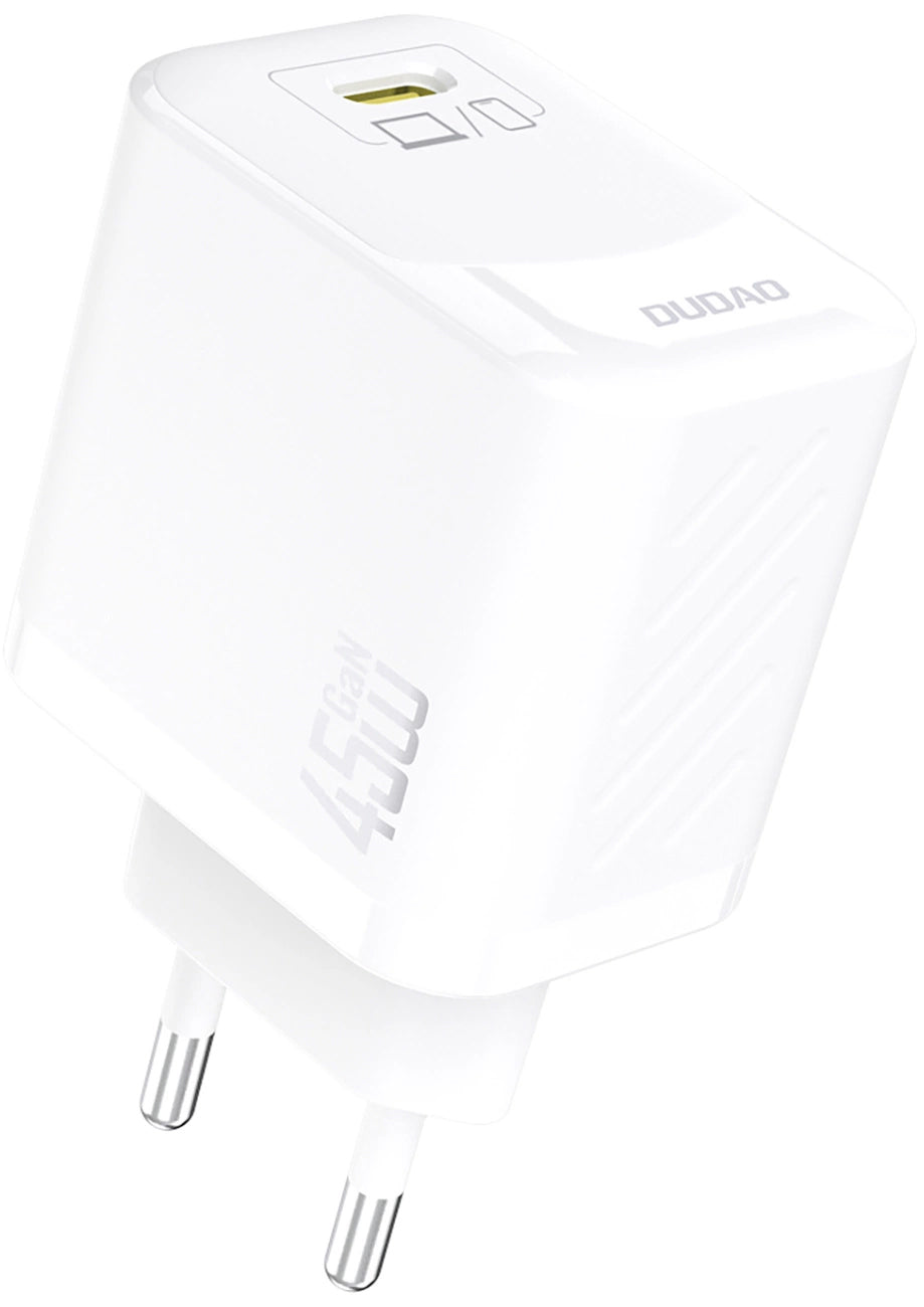Netværksoplader Dudao A28, 45W, 3A, 1 x USB-C, Hvid