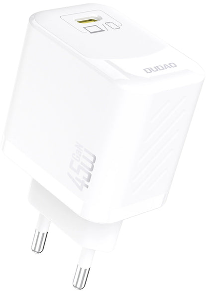 Netværksoplader Dudao A28, 45W, 3A, 1 x USB-C, Hvid