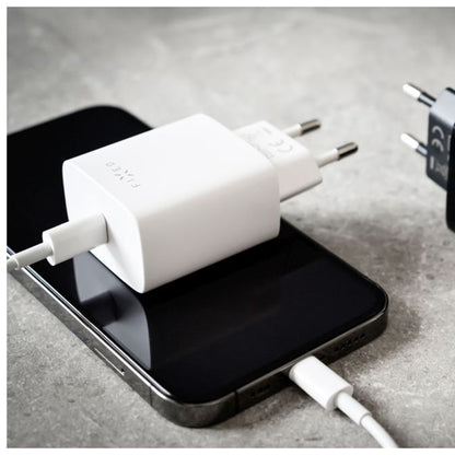 Netværksoplader Fixed, 20W, 3A, 1 x USB-C, Hvid