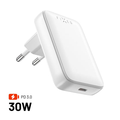 Netværksoplader Fixed, 30W, 3A, 1 x USB-C, Hvid