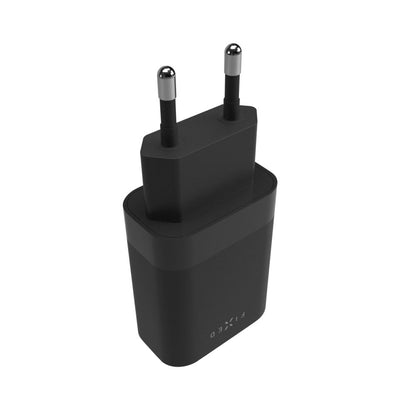 Netværksoplader Fixed, 35W, 3A, 2 x USB-C, Sort