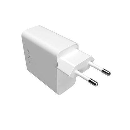 Netværksoplader Fixed, 65W, 3.25A, 2 x USB-C, Hvid