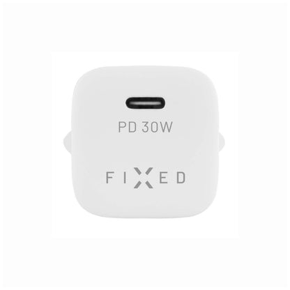 Netværksoplader Fixed Mini, 30W, 3A, 1 x USB-C, Hvid