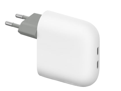Google Netværksoplader, 67W, 4A, 2 x USB-C, Hvid GA09856-EU