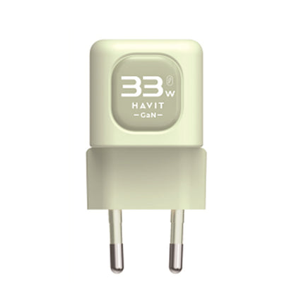 Netværksoplader HAVIT UC230, 33W, 3A, 1 x USB-A - 1 x USB-C, Grøn