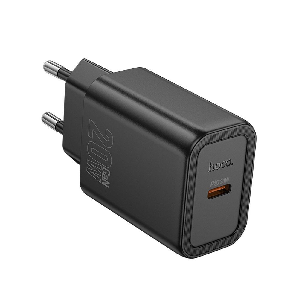 Netværksoplader HOCO N60, 20W, 3A, 1 x USB-C, Sort