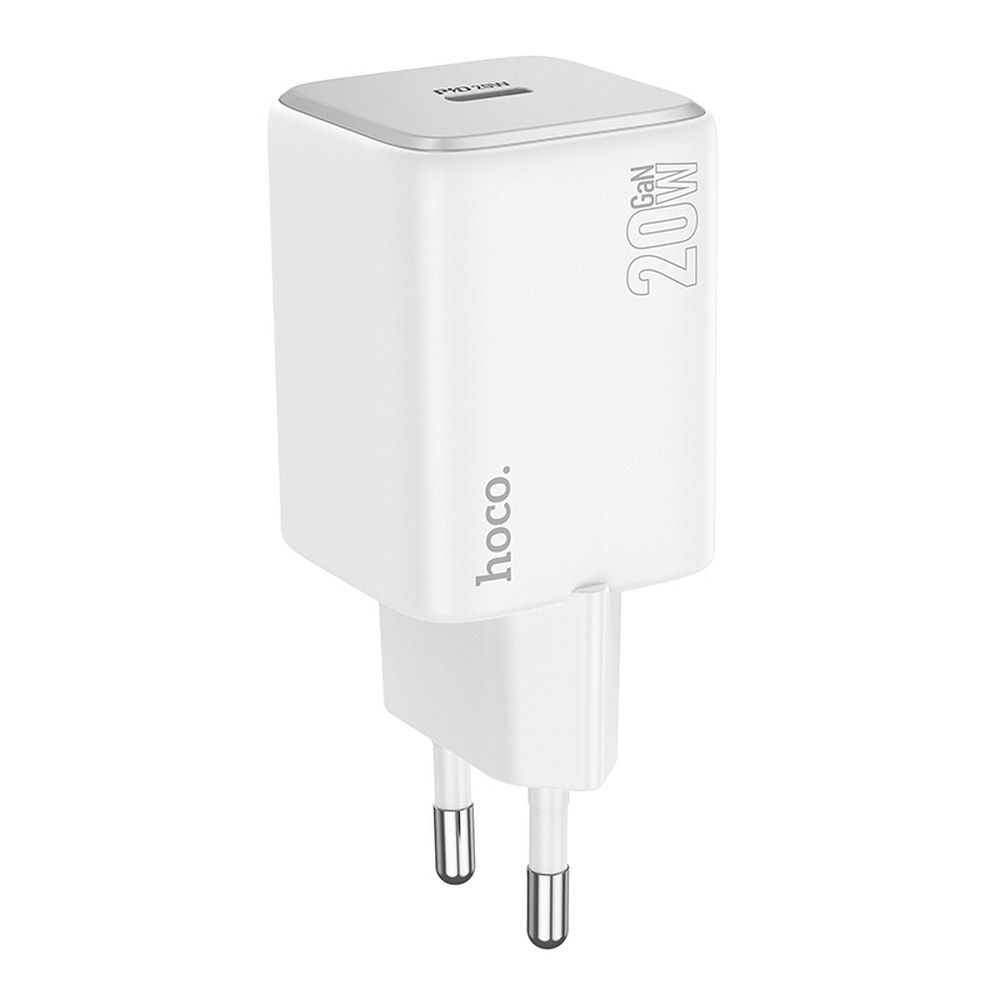 HOCO N40 Netværksoplader, 20W, 3A, 1 x USB-C, Hvid
