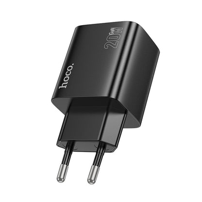Netværksoplader HOCO N55, 20W, 3A, 2 x USB-A - 2 x USB-C, Sort