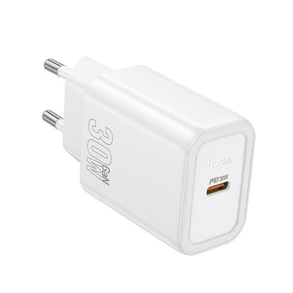 HOCO N62 Netværksoplader, 30W, 3A, 1 x USB-C, Hvid