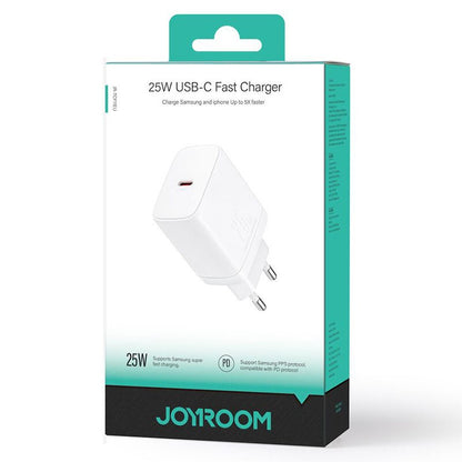 Netværksoplader Joyroom JR-TCF11, 25W, 3A, 1 x USB-C, hvid 