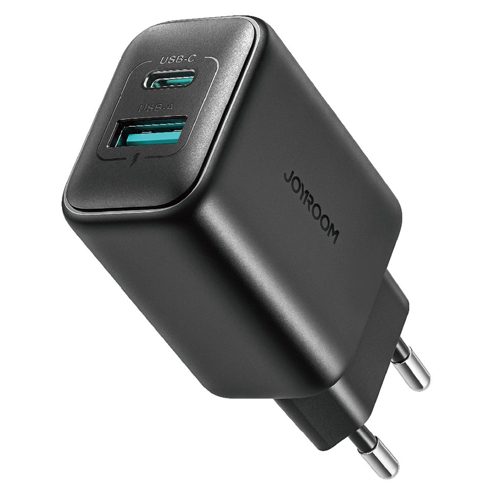 Netværksoplader Joyroom JR-TCF13, 25W, 3A, 1 x USB-A - 1 x USB-C, Sort