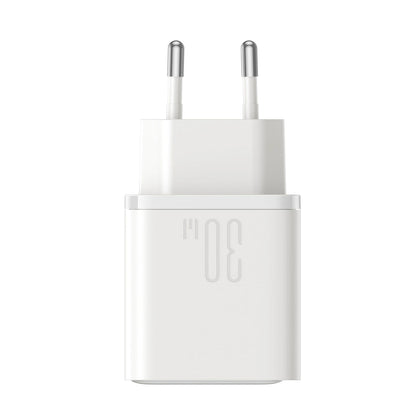 Joyroom JR-TCF15 netværksoplader, 30W, 5A, 1 x USB-A - 1 x USB-C, Hvid
