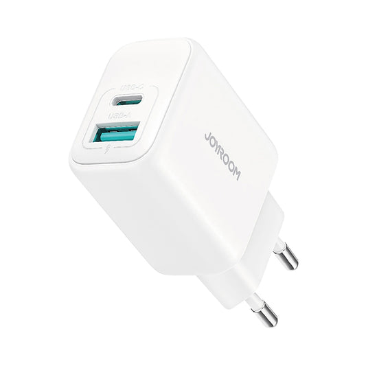 Netværksoplader Joyroom JR-TCF21, 20W, 3A, 1 x USB-A - 1 x USB-C, Hvid