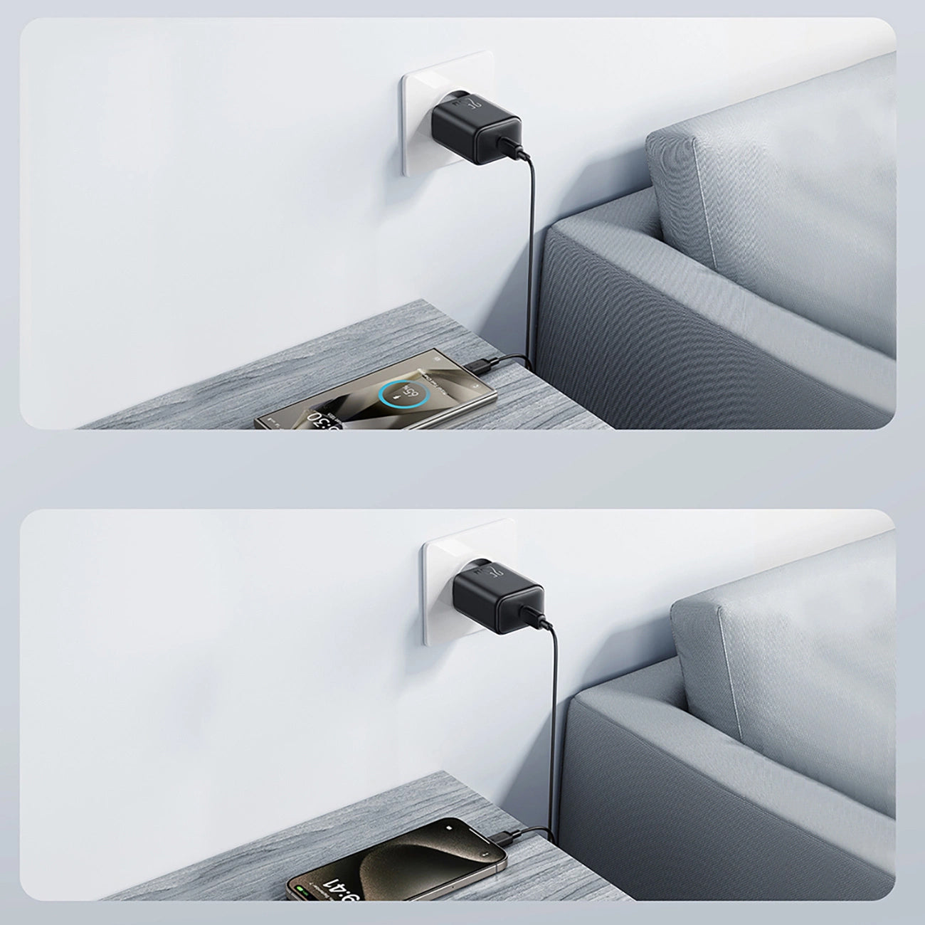 Joyroom JR-TCF23 netværksoplader, 25W, 3A, 1 x USB-C, Sort