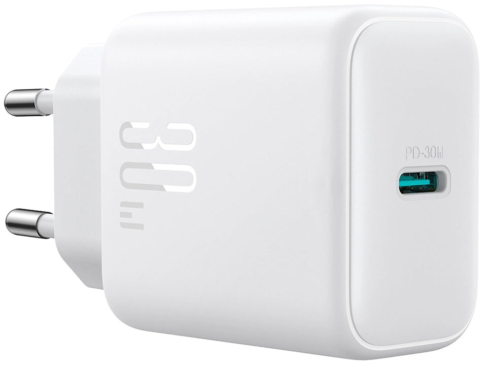 Joyroom JR-TCF24 netværksoplader, 30W, 3A, 1 x USB-C, Hvid