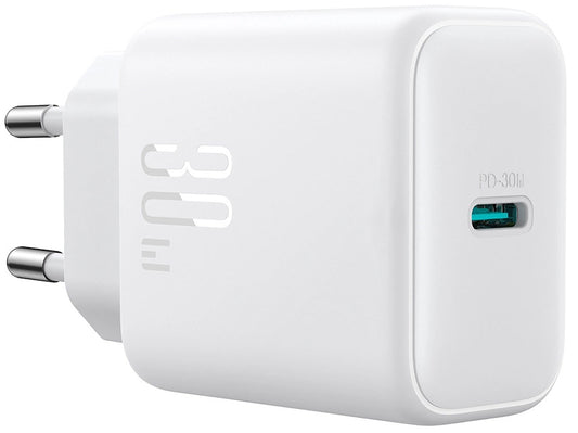Joyroom JR-TCF24 netværksoplader, 30W, 3A, 1 x USB-C, Hvid
