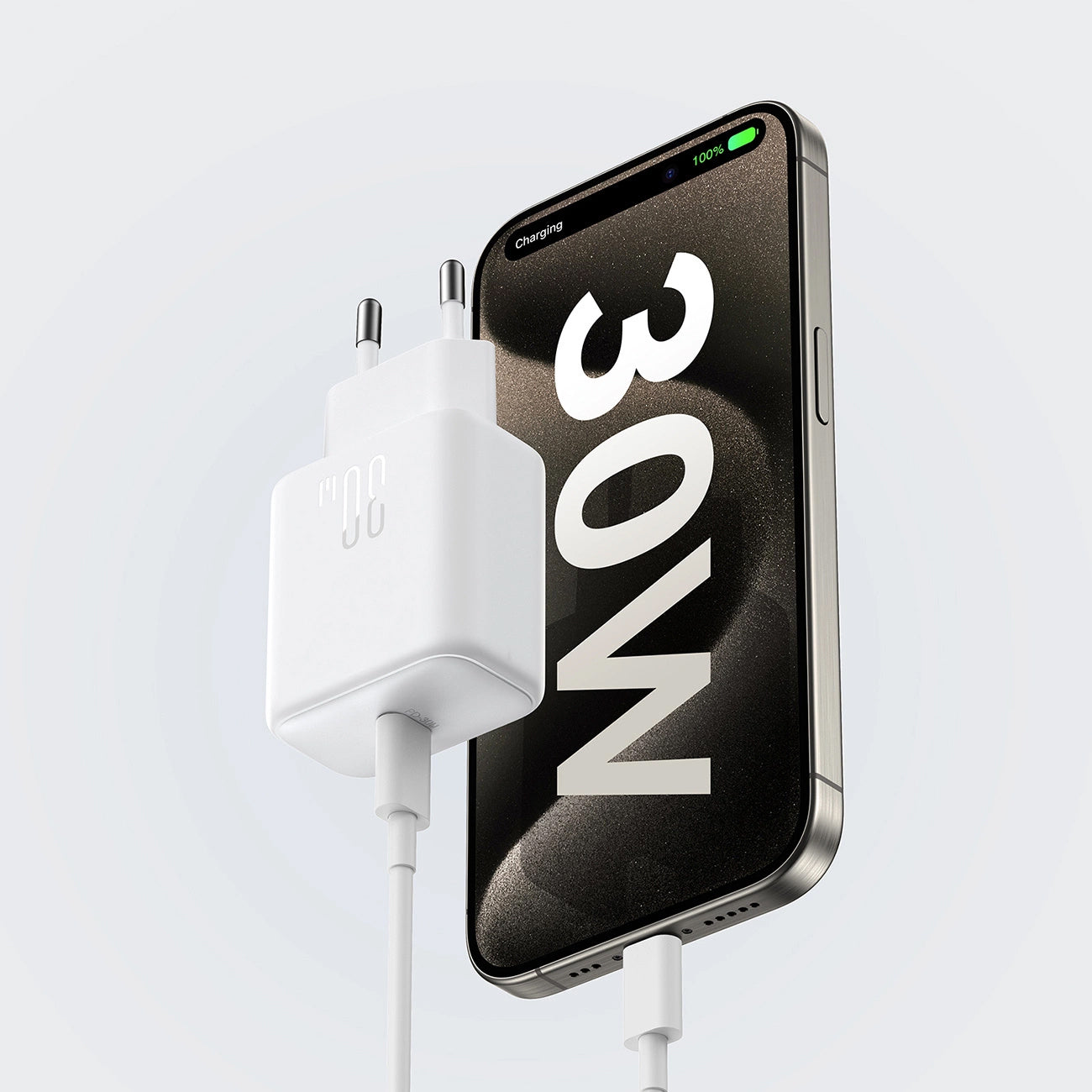 Joyroom JR-TCF24 netværksoplader, 30W, 3A, 1 x USB-C, Hvid