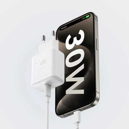 Joyroom JR-TCF24 netværksoplader, 30W, 3A, 1 x USB-C, Hvid