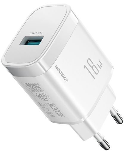 Joyroom JR-TF4 Netoplader, 18W, 3A, 1 x USB-A, Hvid