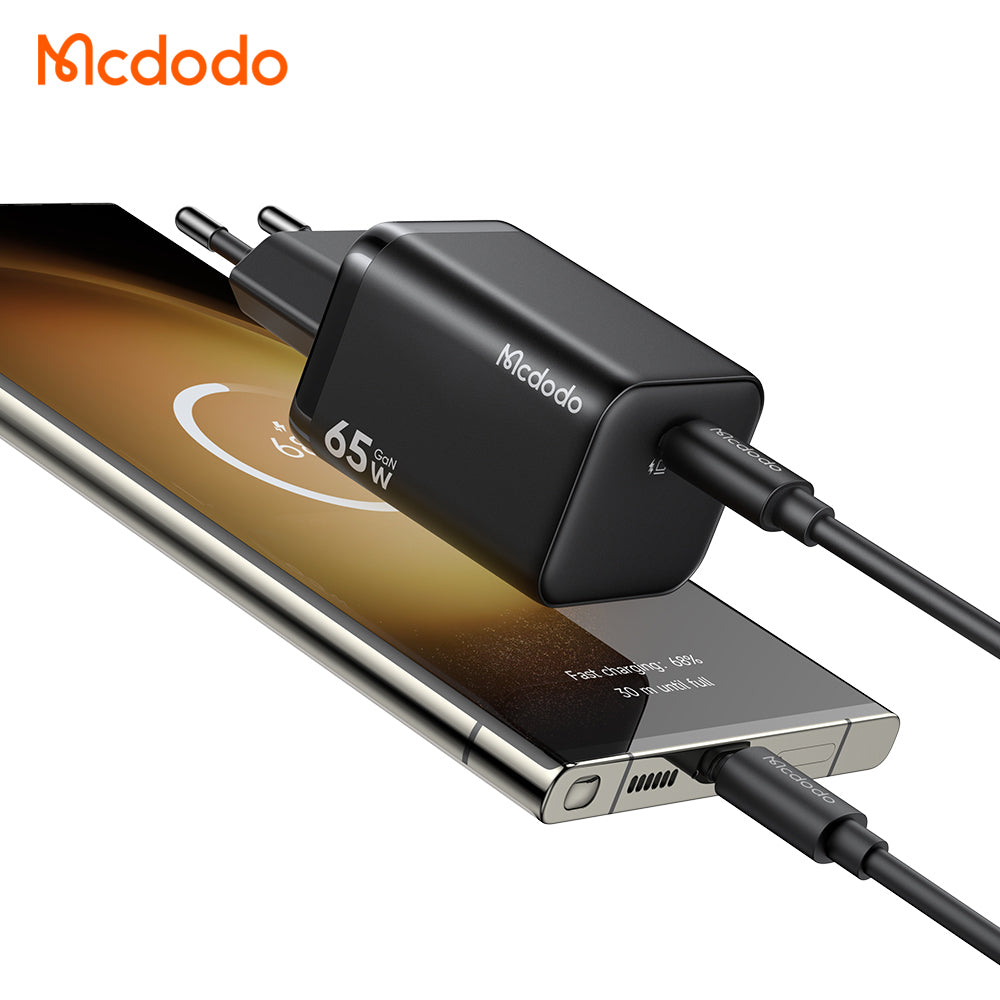McDodo CH-0850 Ultimate Mini netadapter, 65W, 3,25A, 1 x USB-C, sort