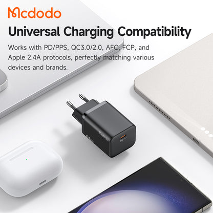 McDodo CH-0850 Ultimate Mini netadapter, 65W, 3,25A, 1 x USB-C, sort