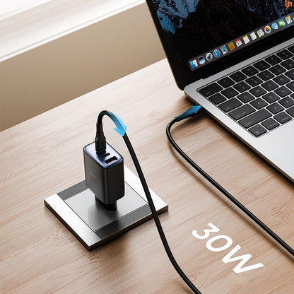 Netværksoplader McDodo CH-2180 Display, 30W, 3A, 1 x USB-A - 2 x USB-C, Sort